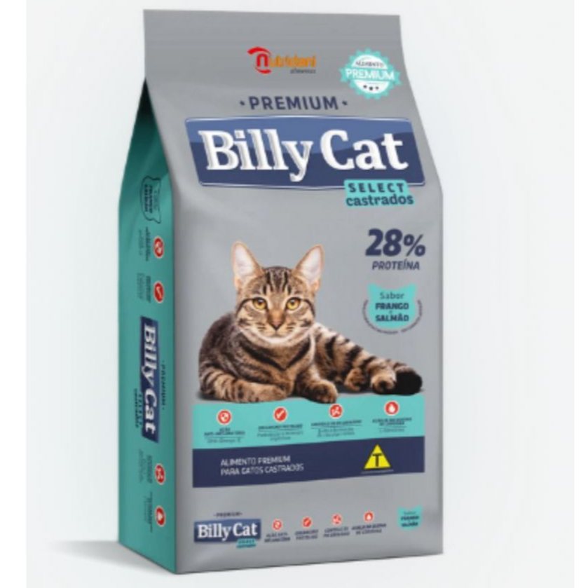 Ração Billy cat CASTRADO 10kg e 15kg em Oferta na Shopee