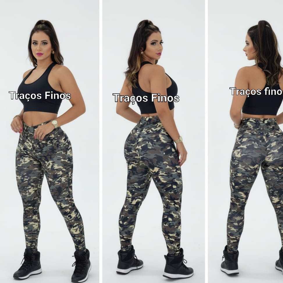 Legging camuflada exercito estampado verde