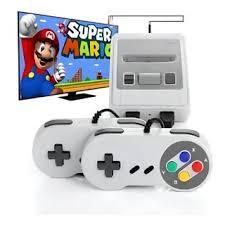 Video Game Classic Super Nintendo Mini SNES Com 2 Controles 8 Bits 620 Jogos