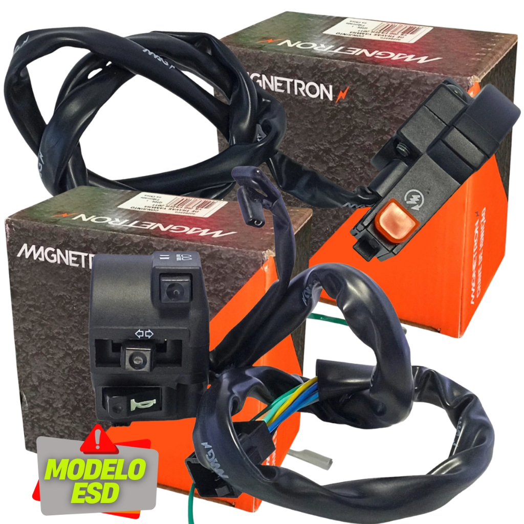 Chave de Luz + Punho de Partida Cg 150 Titan Esd 2005-2008 Magnetron