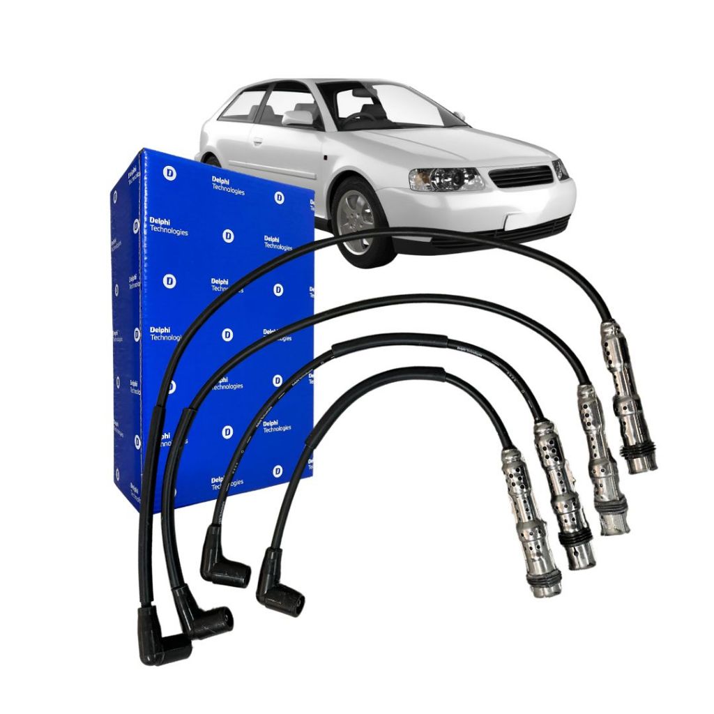 Jogo Cabo de Ignição Velas Para Audi A3 1.6 2002 a 2006 Delphi 032905409B