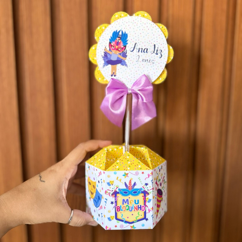 10 Unidades Centro de Carnaval Festa Infantil aniversário mêsversário chá de fraldas em Oferta na Shopee