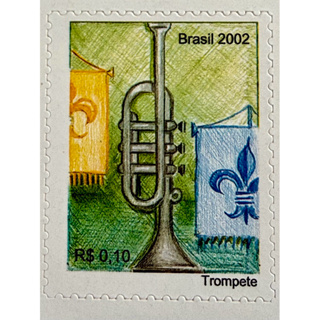 cartela com 30 selos Trompete em Oferta na Shopee