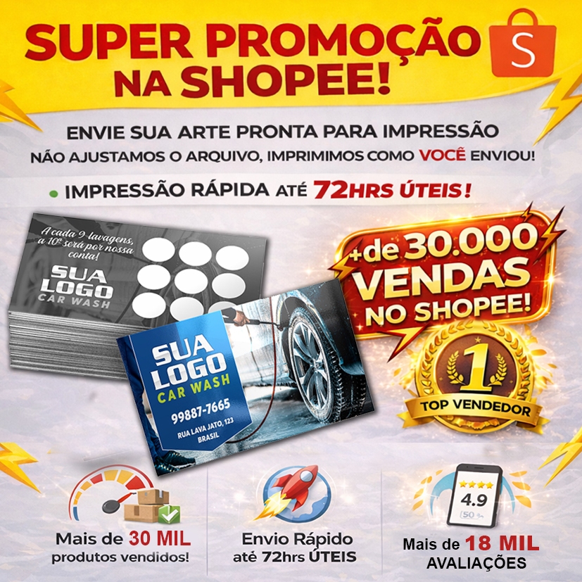 Cartão de Visitas 1.000 und .  ( ENVIE SUA ARTE )