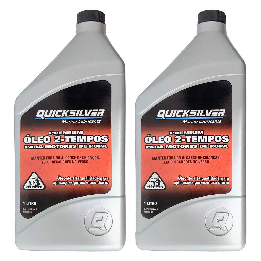 Lubrificante Quicksilver Tcw3 2 Tempos 1 Litro Kit C/2 em Oferta na Shopee