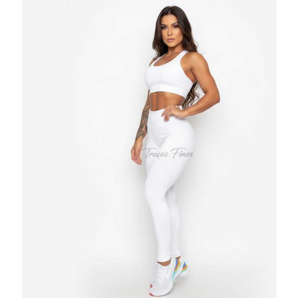 Calça Legging Feminina Branca  leg Dia A Dia Valor De Atacado Envio Imediato  legue