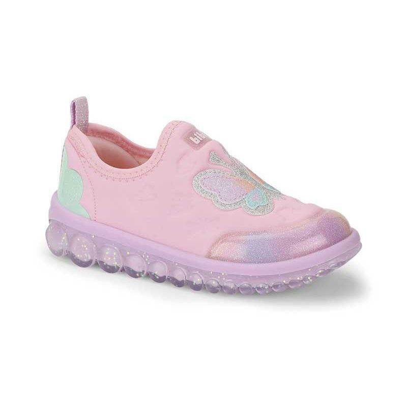 Tênis Infantil Bibi Menina Roller Rosa Escola Sem Cadarço 1155367