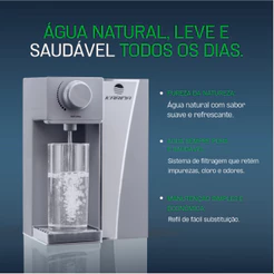 Filtro De Agua Natural Cinza Purificador De Agua - Não Elétrico