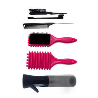 ESCOVA PROVOCADORA +BABY HAIR +PENTE DE CALDA +ESCOVA MODELADORA +BORRIFADOR CONTINUO, KIT COMPLETO em Oferta na Shopee