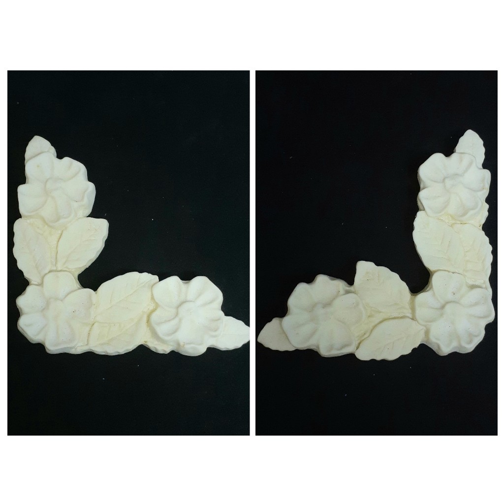 Kit Apliques Resina Cantoneira(C5 - 7,5x7,5cm) para Caixa, Decoração e Artesanato.