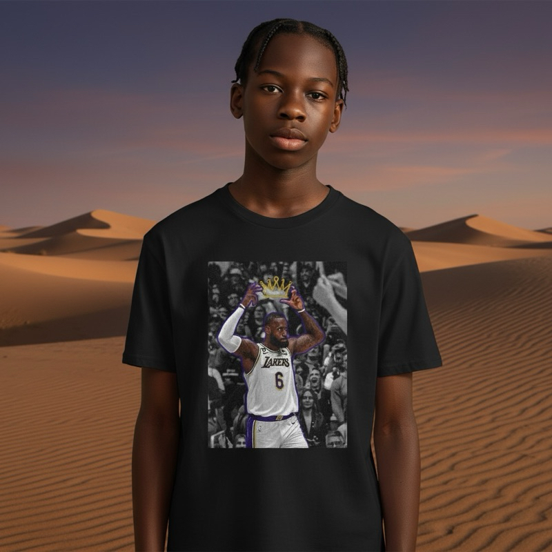 Camiseta Basquete Rei da Quadra 23 Enterrada Estilo Street Masculina