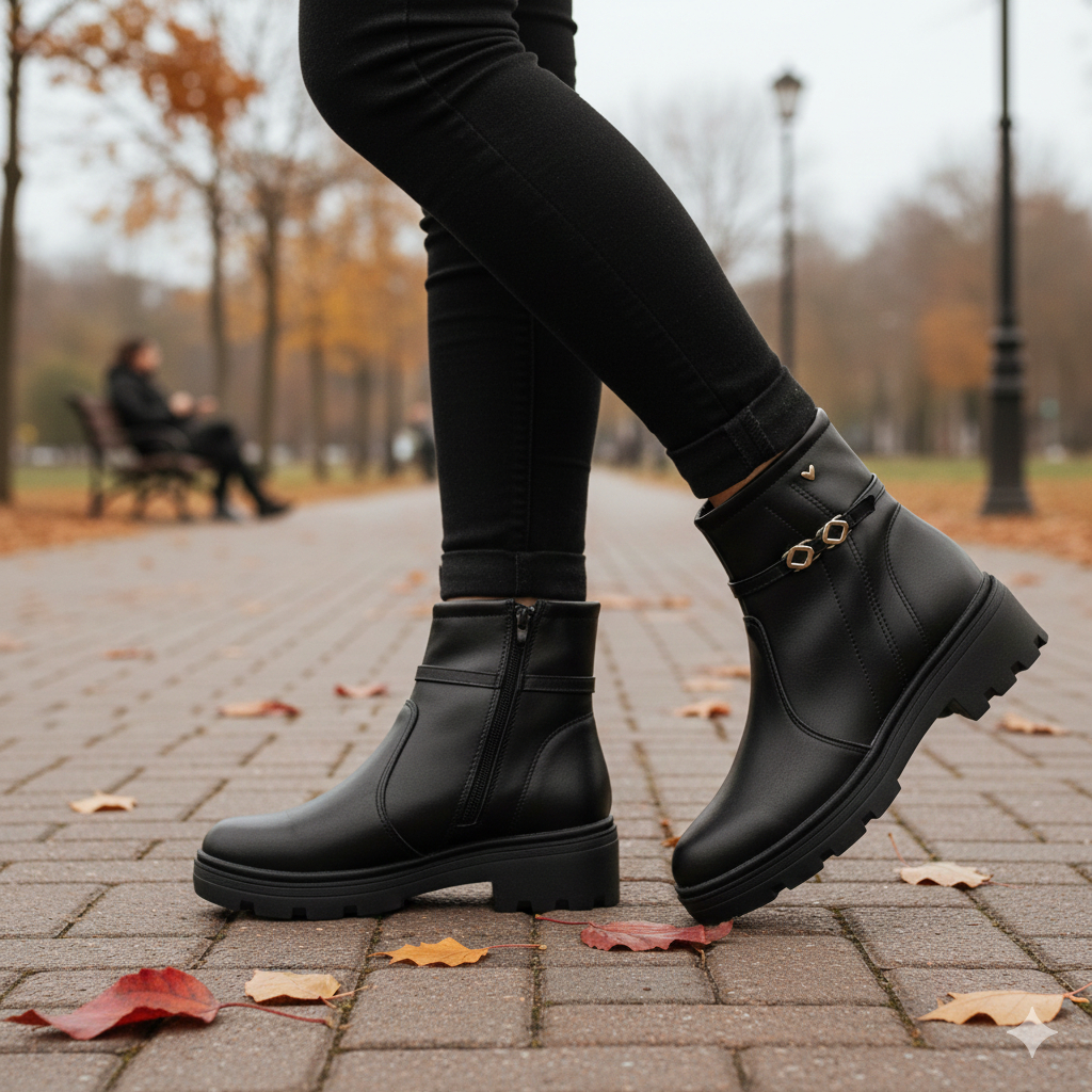 Bota Coturno Mississipi Feminina Original Cano Curto Zíper Salto Tratorado