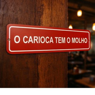 Placa decorativa Carioca 20x5cm Plaquinha PLA com frases divertidas Escrita em Relevo Rio de Janeiro em Oferta na Shopee