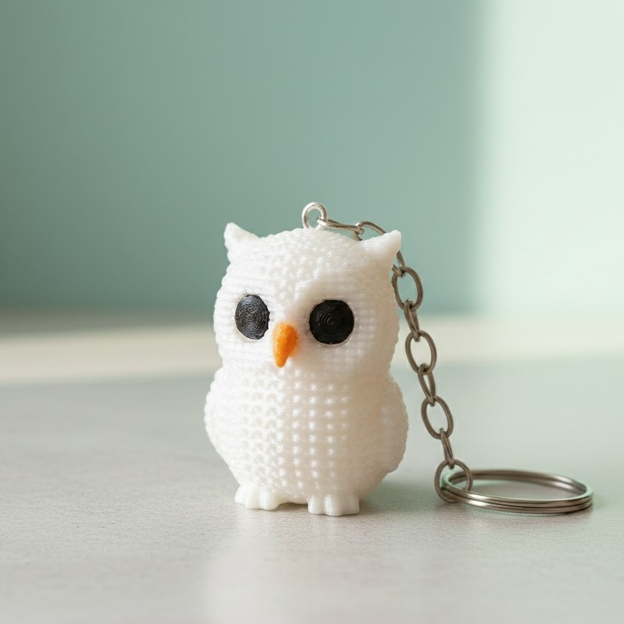 Chaveiro Coruja 3D Escolar | PLA Premium | Volta às Aulas | Mochila Estojo