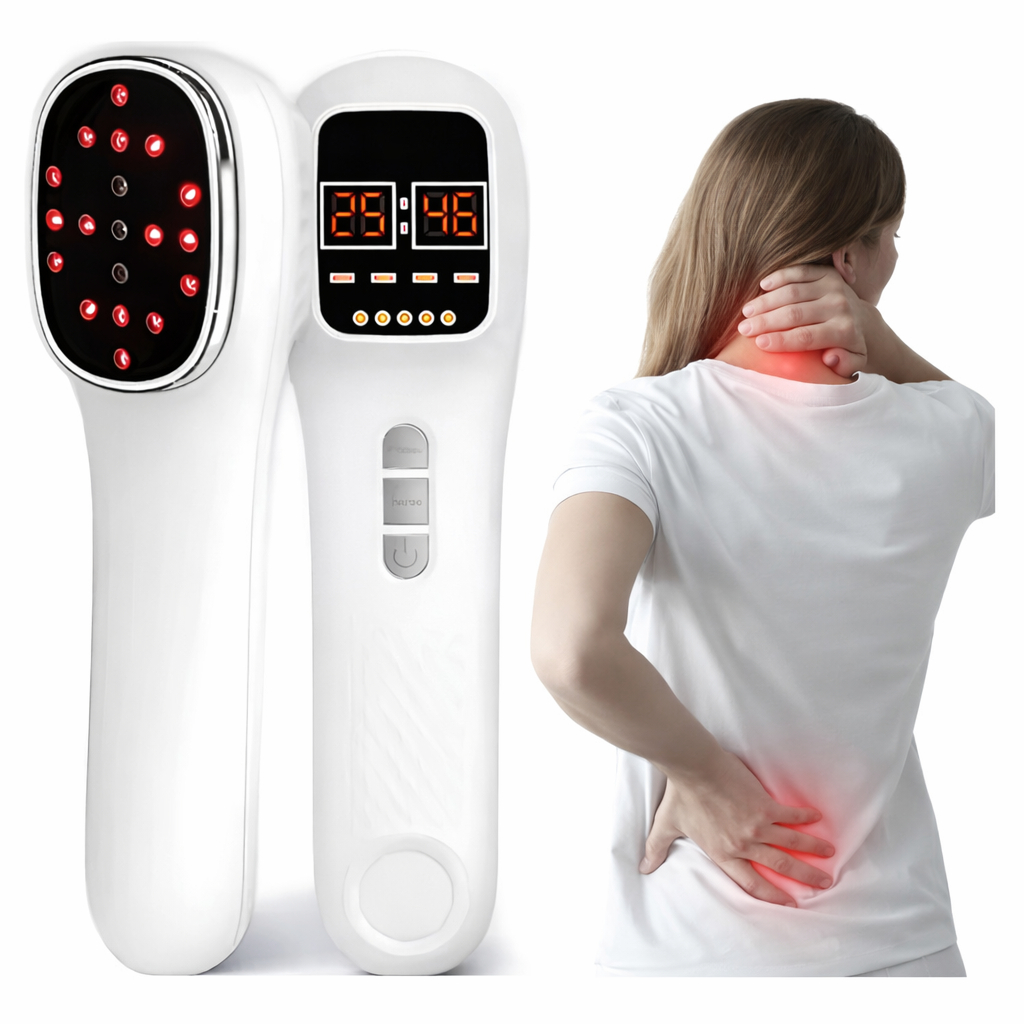 Aparelho de Fisioterapia a Laser Frio Infravermelho LED 650/808nm 127/220V Branco