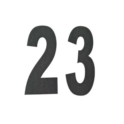 kit 3 Numeros em acrilico preto para Endereço, Casa, Residencial, Apartamento entre outros