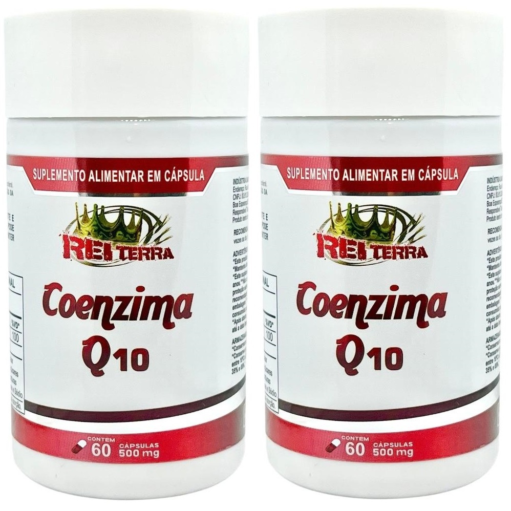 Kit 2 Coenzima Q10 + Vitamina E 120 Cápsulas - Rei Terra em Oferta na Shopee