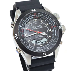 Relógio Technos Masculino Anadigi Skydiver Bicolor WT20561/8P