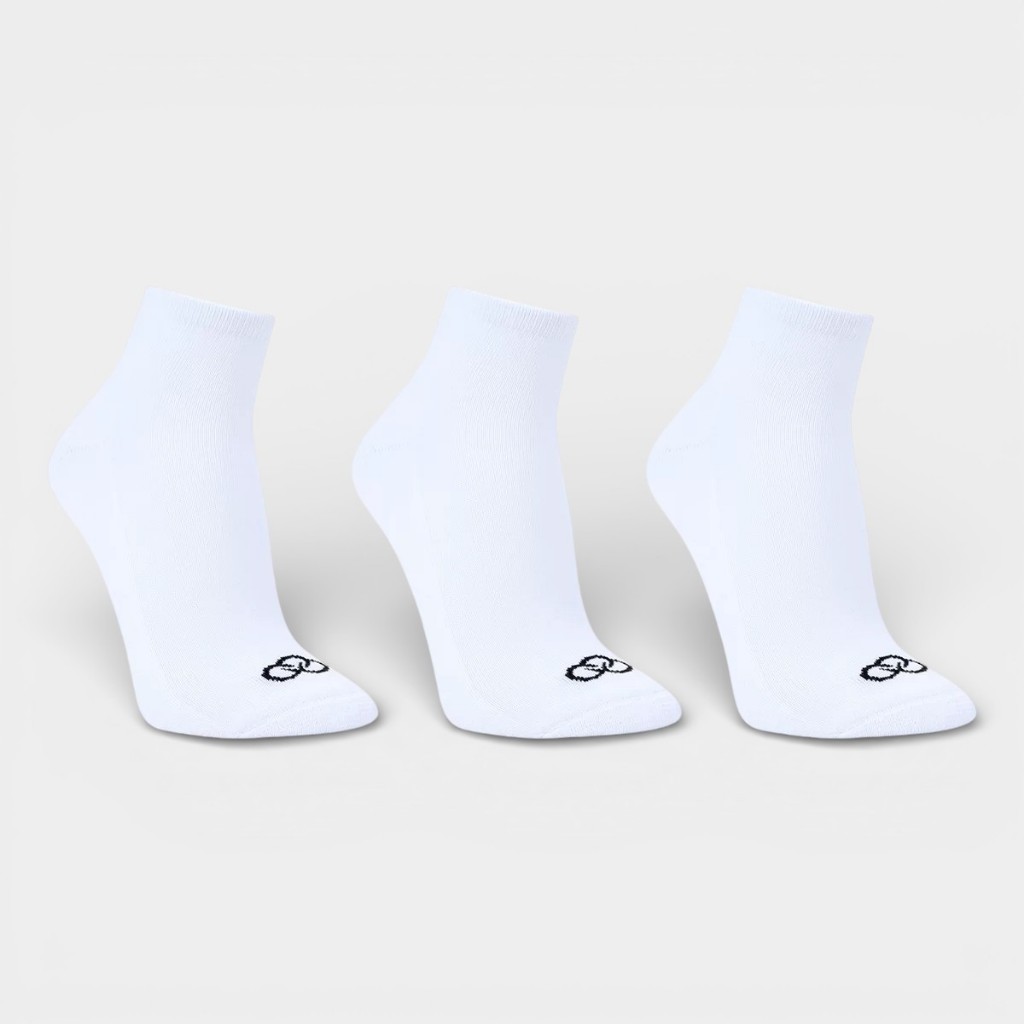 Meia Olympikus Cano Curto Pacote Com 3 Feminina - Branco em Oferta na Shopee