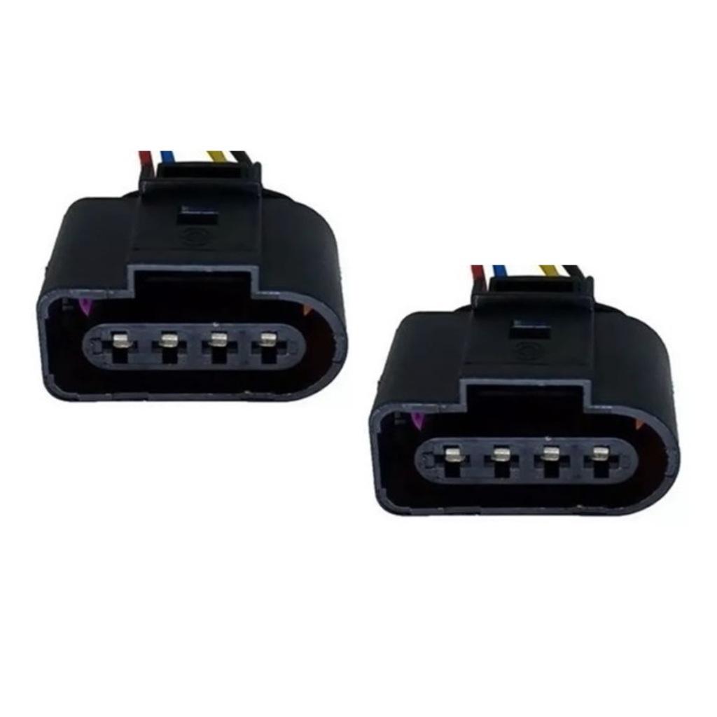 2X Chicote Plug Conector Bobina Audi A3 Polo Fox Gol G3 G4 G5