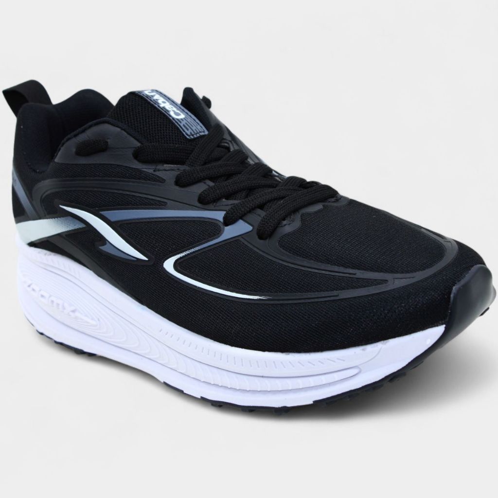 Tênis Caban Max Runner Masculino - Preto e Branco