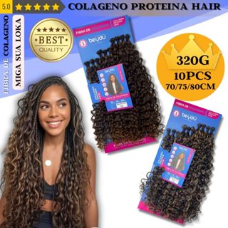 Cabelo Be You  Miga Sua loka  Fibra De Colágeno  Proteina Hair  80cm Na Tela 320g em Oferta na Shopee