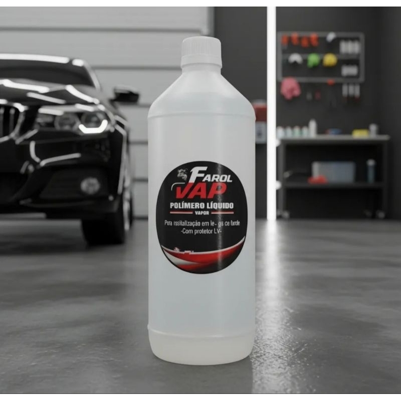 POLÍMERO PARA REVITALIZAR LENTES DE FARÓIS 01 LITRO em Oferta na Shopee
