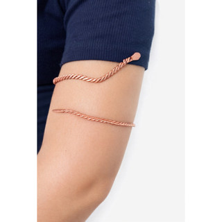 Bracelete/Tornozeleira em Cobre Puro 2em1- Ajustável Modelo Serpente