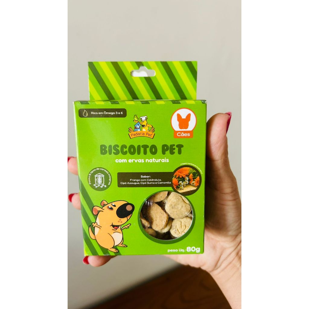 Biscoito Para Cães Natural  Padaria Pet Petisco 80G Biscoito Para Cachorro