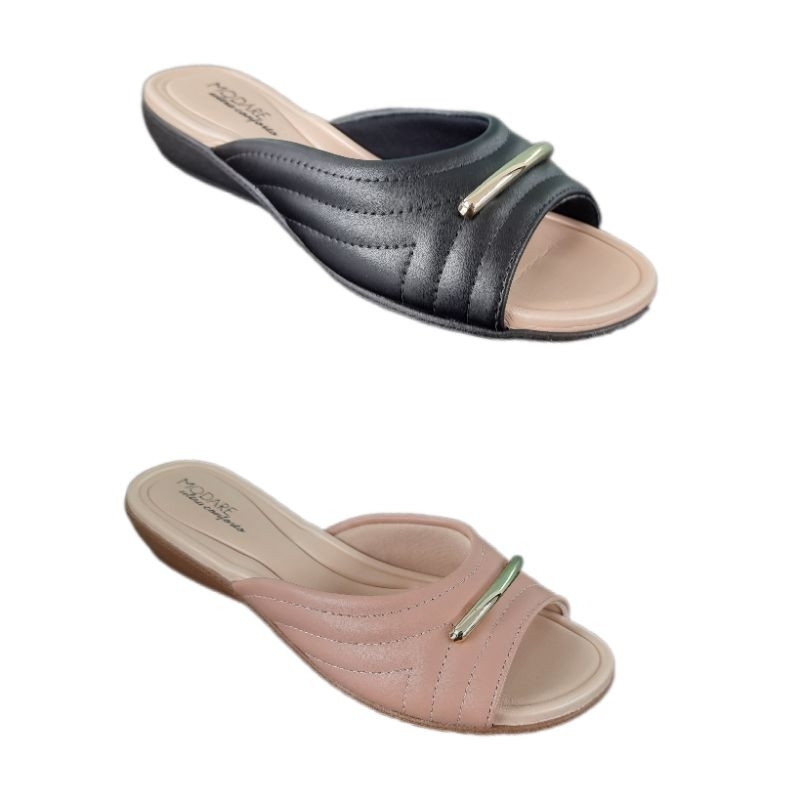 Tamanco Femenino Flat Modare Salto Baixo em Oferta na Shopee