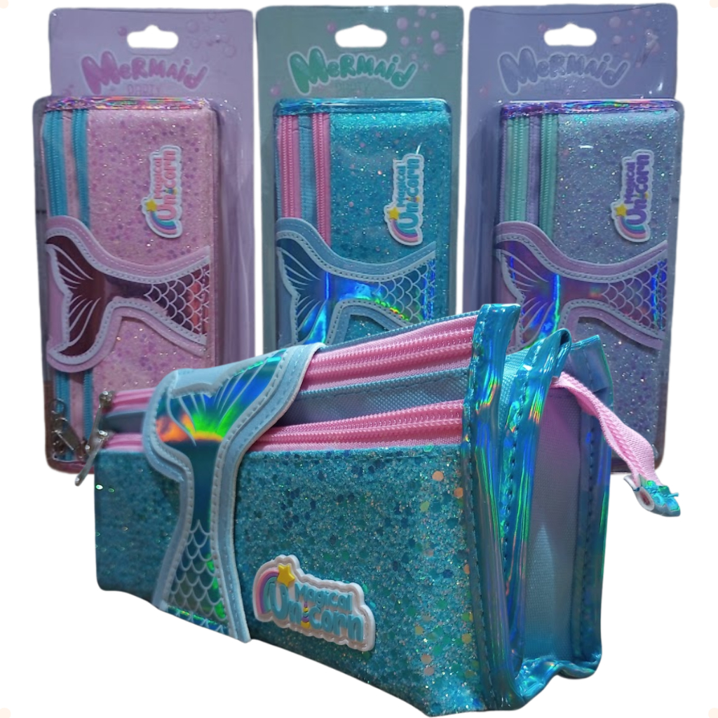 ESTOJO ESCOLAR TRIPLO SEREIA 22X10X6CM REF 3506 em Oferta na Shopee