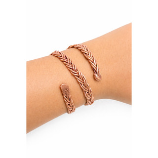 Pulseira em Cobre Puro Moldável- Modelo Serpentis