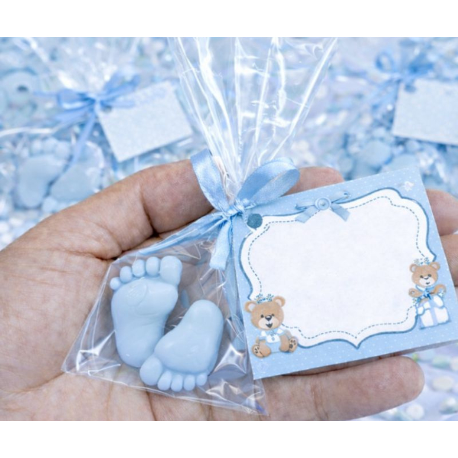 100 Mini Pezinhos Lembrancinhas - Chá Revelação-chá de bebê - revelacao (50 Pares)