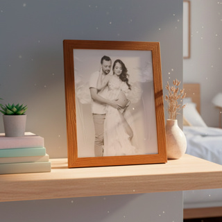 Porta Retrato Madeira 15x21Jatobá Moldura 2cm Luxo Premium Elegante em Oferta na Shopee