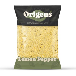 Lemon Pepper Tradicional em Pó – Sabor Cítrico Equilibrado, Alto Rendimento – 250g, 500g e 1kg - Origens Natural em Oferta na Shopee