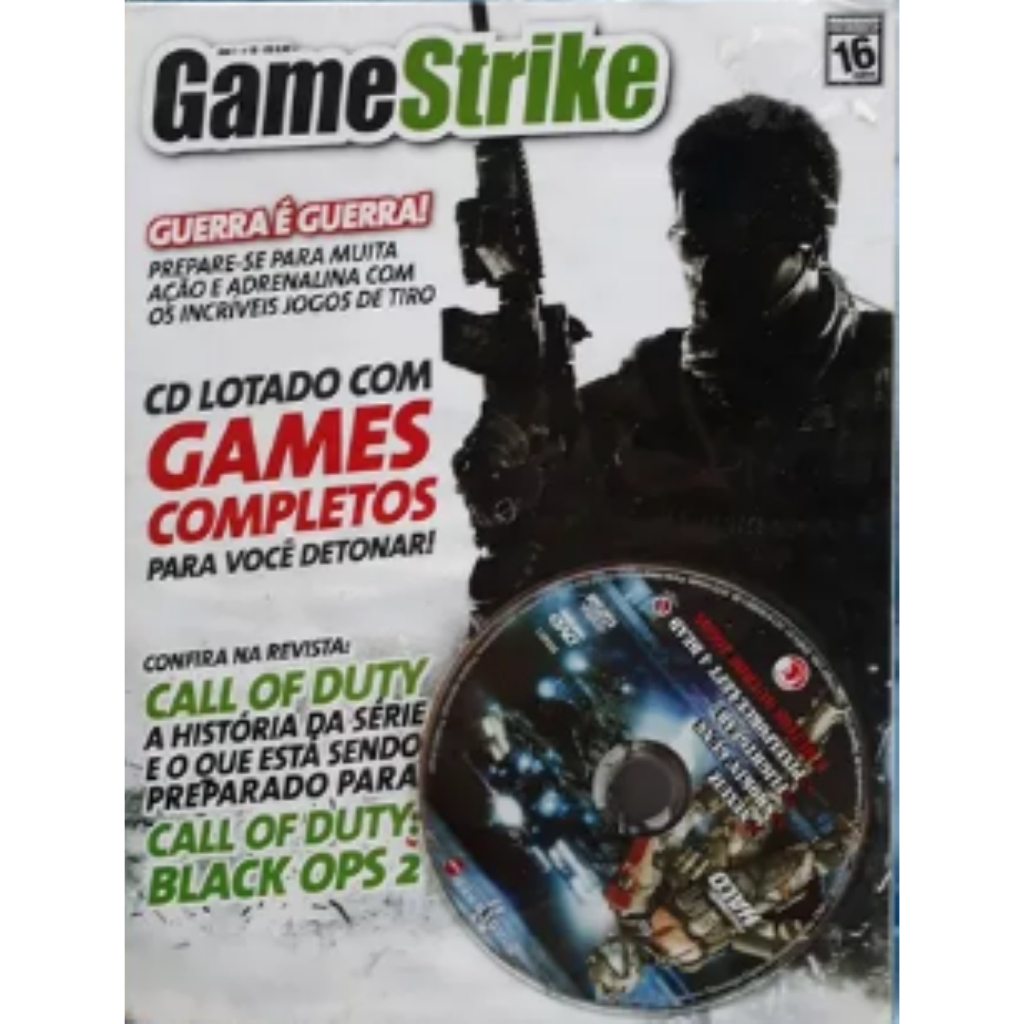 Cd De Jogos Game Strike, Ano 1, 16, Jogos De Tiro, Games COMPLETOS LACRADO L31