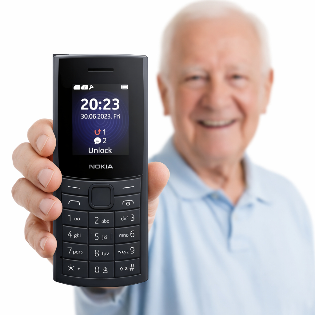 Celular Simples Para Idoso Nokia 110 4g Original Com Teclas Grandes