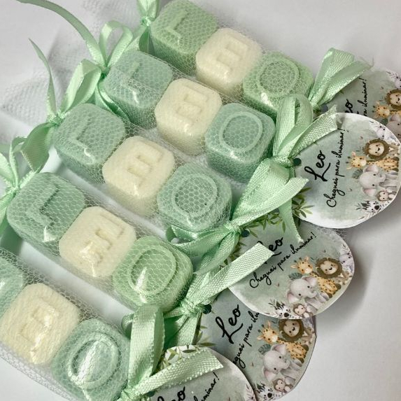 Kit 20 Lembrancinha Com Nome Sabonete Maternidade Chá De Bebê Casamente Eventos Festas em Oferta na Shopee