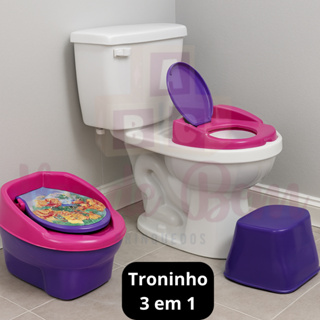 Troninho Infantil 3 Em 1 Com Redutor De Assento - Desfraude Menino Menina Penico de Transição Educativo em Oferta na Shopee
