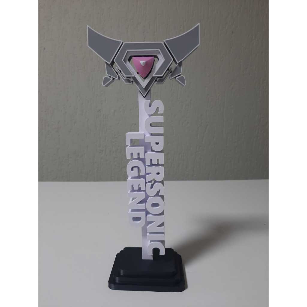 Troféu do rank Super Sonic Legend (SSL) - Rocket League - Impressão 3D