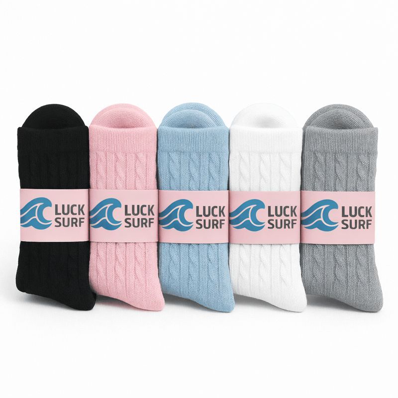 Kit 5 Meias Femininas Algodão Academia Luck Surf Confortável em Oferta na Shopee
