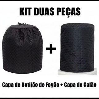 Kit Capa de Botijão de Gás + Capa de Bebedouro de Galão 20 Litros em Oferta na Shopee