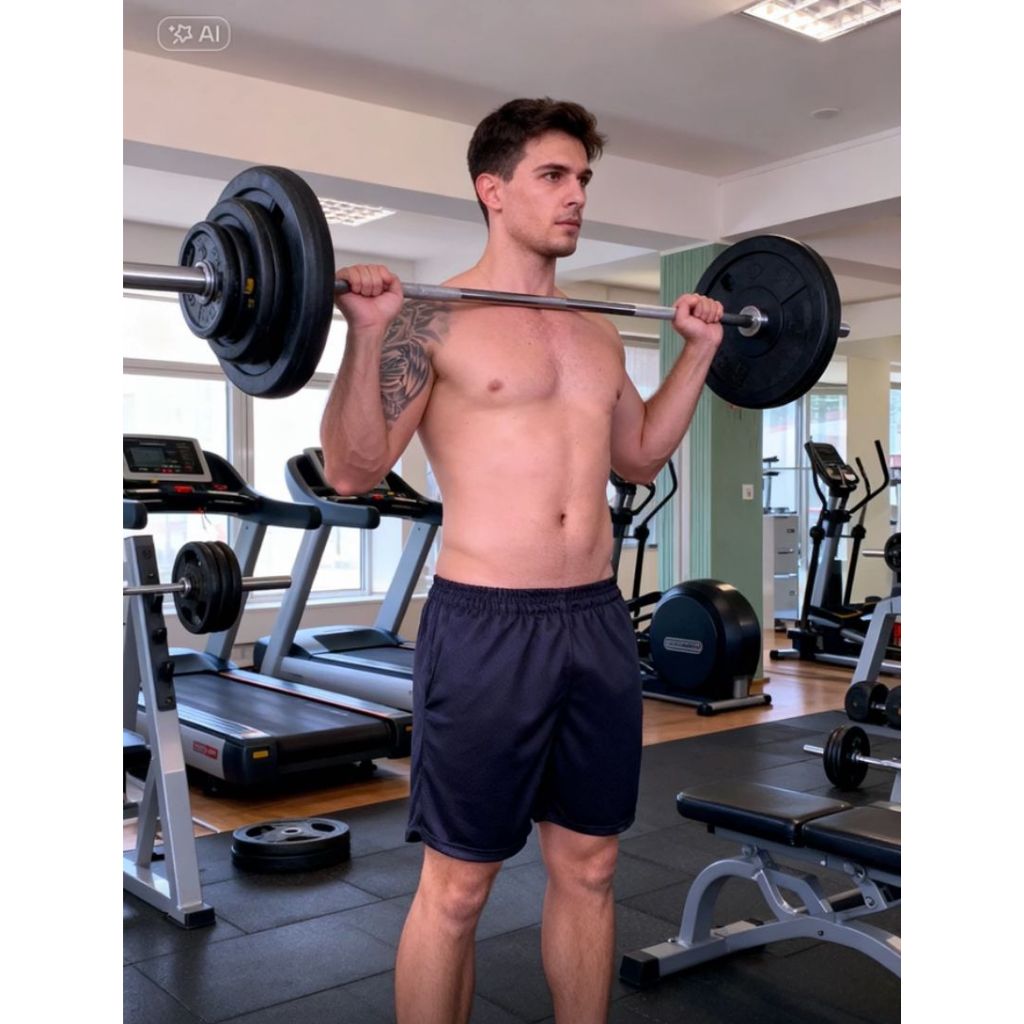 bermuda de treino esportivo forrada com bolsos Corrida Musculação Esporte em Geral academia verão mauricinho shorts