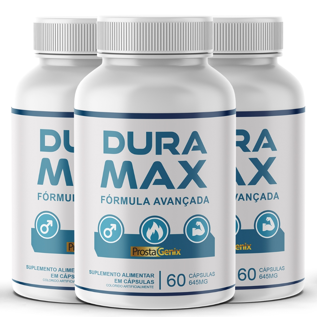 3 DuraMax 60 caps Formula Avançada Suplemento uso Diário Envio Rápido