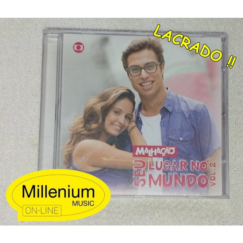 CD Malhação: Seu Lugar No Mundo Vol. 2 - 2016 lacrado Original Gravadora Colecionador Ótimo Estado