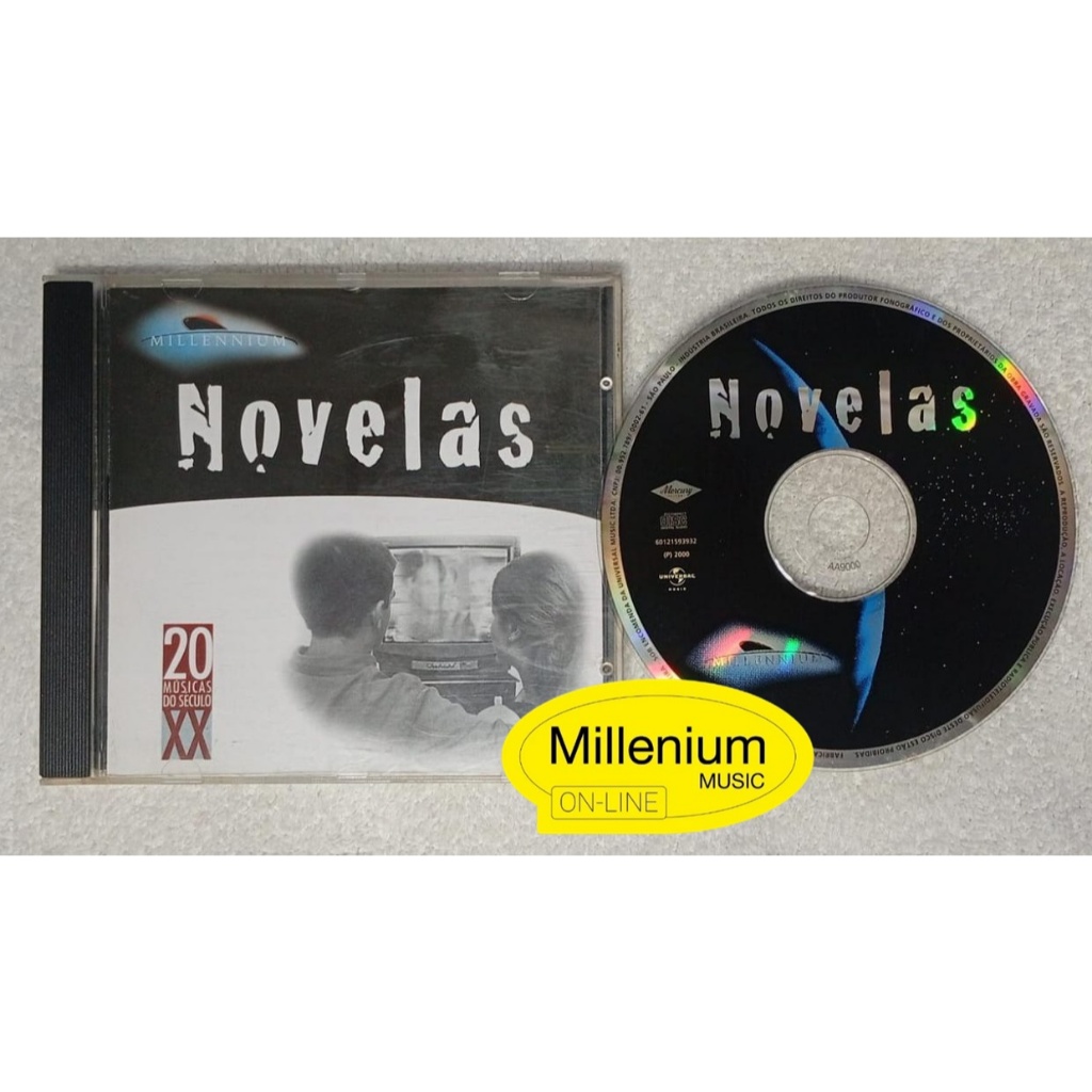 CD Novelas Nacional Série  Millennium  20 Músicas Do Século XX -2000 original Gravadora Colecionador Ótimo Estado