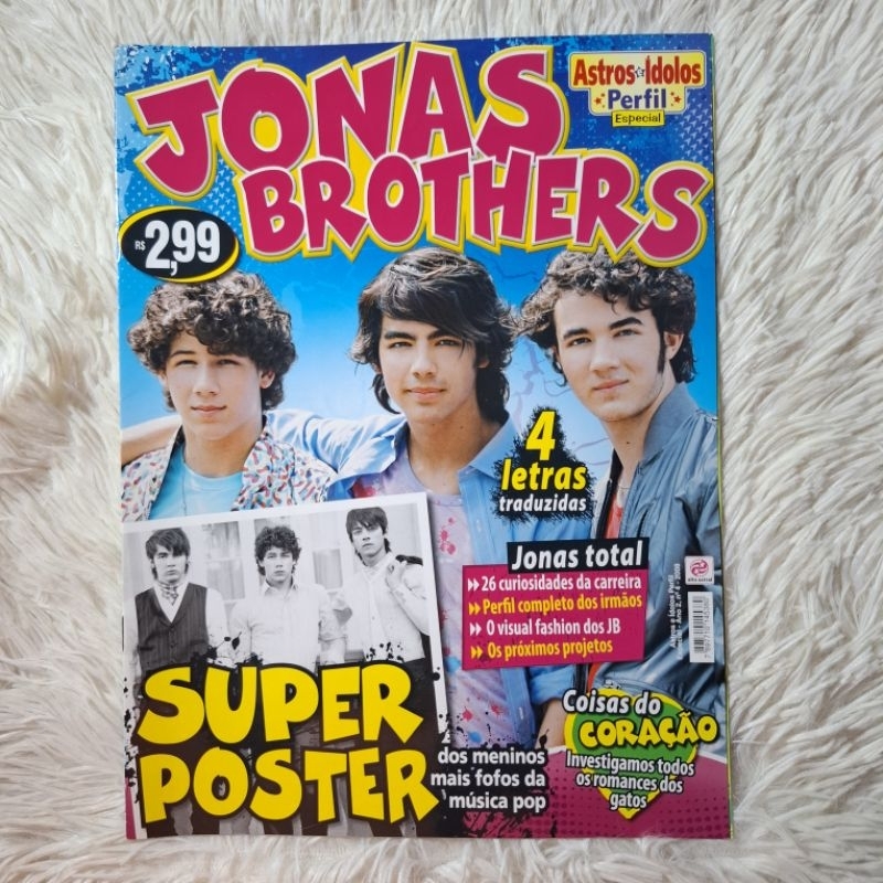 Revista Astros e Ídolos Perfil Jonas Brothers - poster