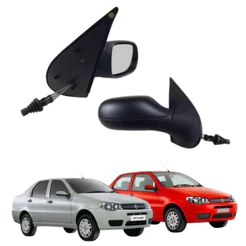 Retrovisor Palio 2004/2010 4 portas Com Controle Motorista e Passageiro
