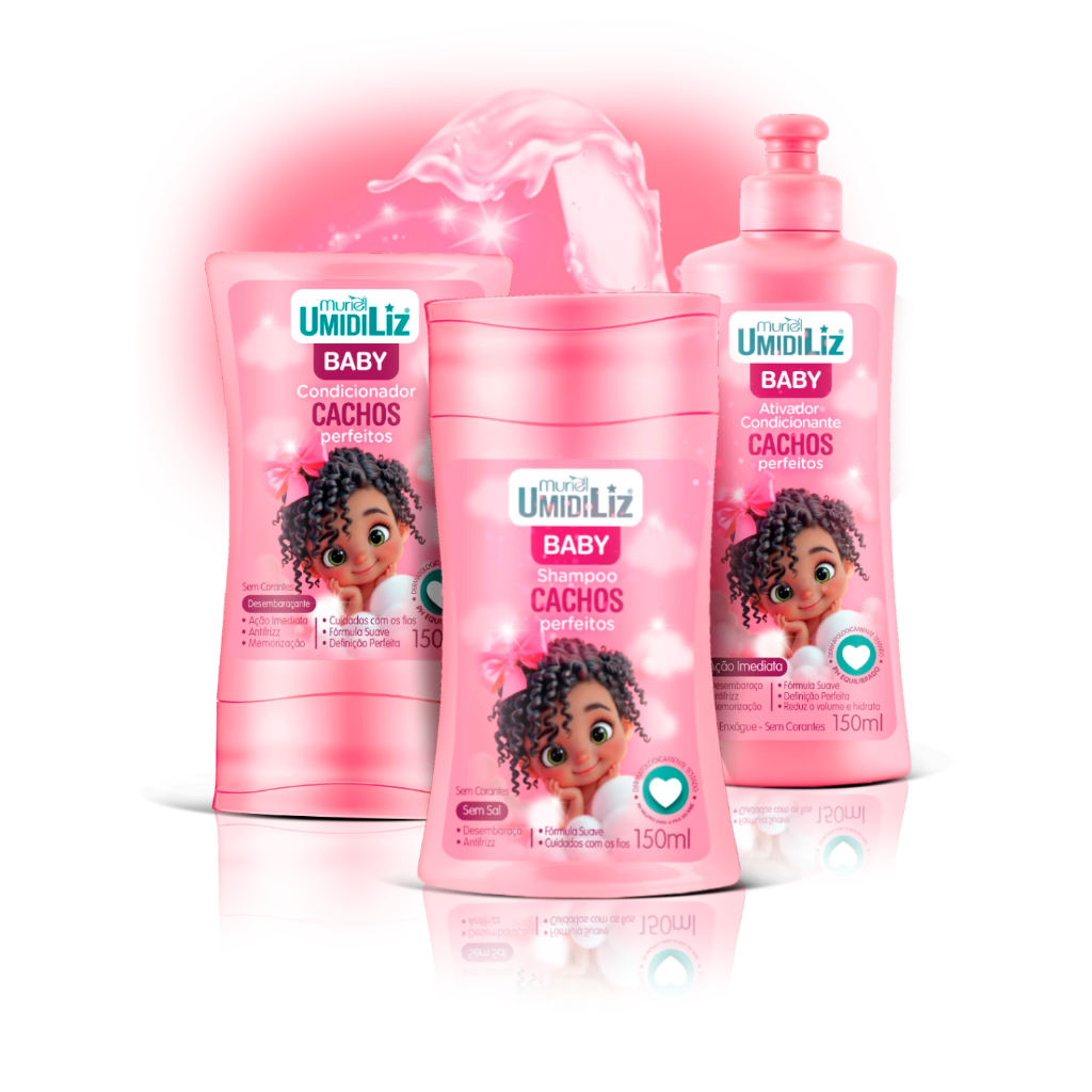 kit Humidiliz Baby Menina 3 Itens 150ml cada Original Envio Imediato- Muriel