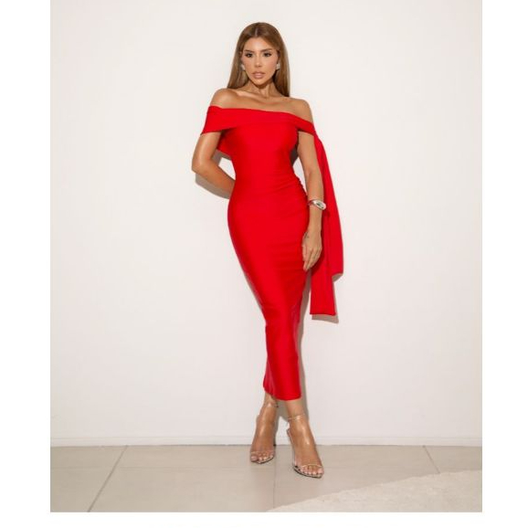 ✨VESTIDO ELEGANTE  DELICADA INCOMPARAVEL. QUE QUANDO VOCE VESTE MARCA A VESRDADEIRA DELICADEÇA ✨. em Oferta na Shopee